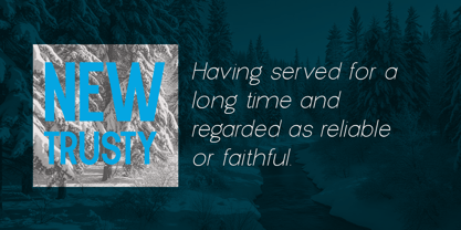 New Trusty Font Poster 3