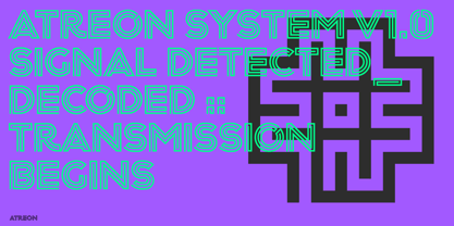 Atreon Font Poster 7