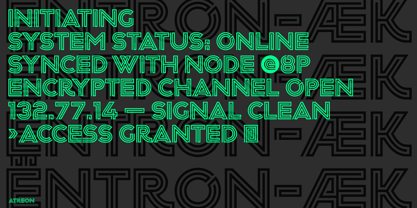 Atreon Font Poster 8