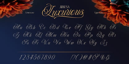 Athesa Luxurious Font Poster 7