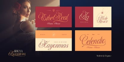 Athesa Luxurious Font Poster 8