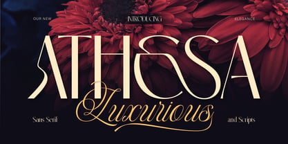 Athesa Luxurious Font Poster 1