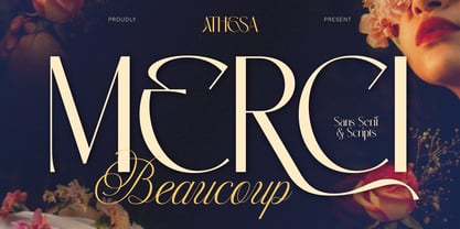 Athesa Luxurious Font Poster 12