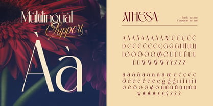 Athesa Luxurious Font Poster 11
