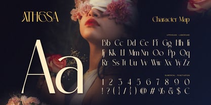 Athesa Luxurious Font Poster 2
