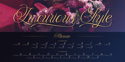 Athesa Luxurious Font Poster 10