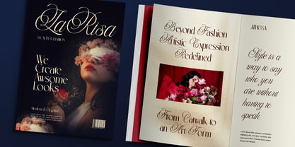Athesa Luxurious Font Poster 9