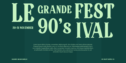 Badoney Drawn Font Poster 3