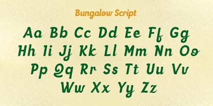 Bungalow SS Font Poster 12