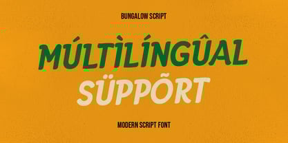 Bungalow SS Font Poster 3