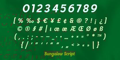 Bungalow SS Font Poster 2