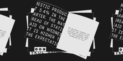 AOT Serial Mono Font Poster 4