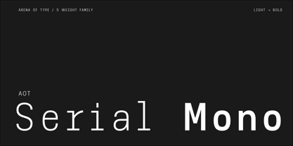 AOT Serial Mono Font Poster 10