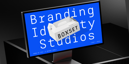 AOT Serial Mono Font Poster 6