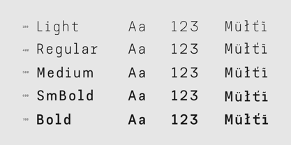 AOT Serial Mono Font Poster 3