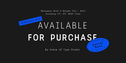 AOT Serial Mono Font Poster 11