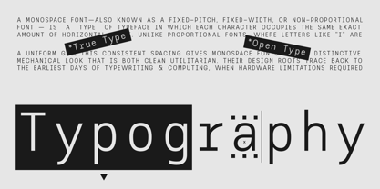 AOT Serial Mono Font Poster 7