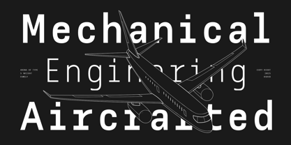 AOT Serial Mono Font Poster 5