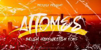 Attomes Font Poster 1