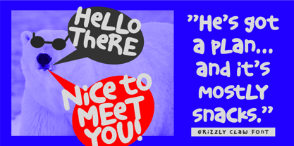 Grizzly Claw Font Poster 3