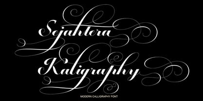 Sejahtera Kalligraphy Font Poster 1