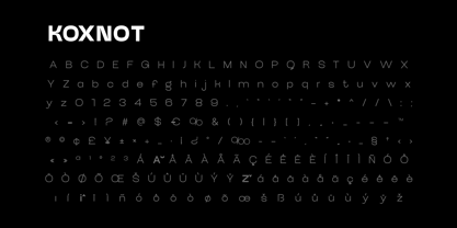 Koxnot Font Poster 5