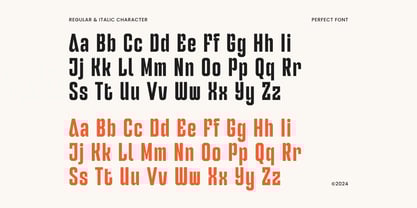 Perfect SS Font Poster 10