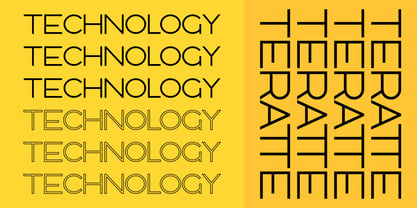Teratte Font Poster 7