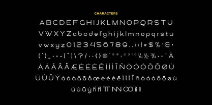 Teratte Font Poster 2