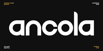 Ancola Font Poster 1