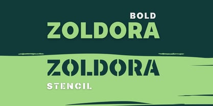 Zoldora Font Poster 1