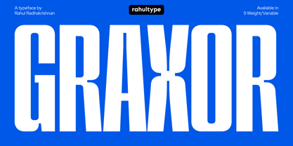 Graxor Font Poster 1