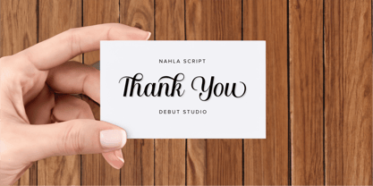 Nahla Script Regular Font Poster 15