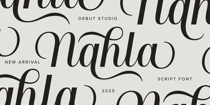 Nahla Script Regular Font Poster 1