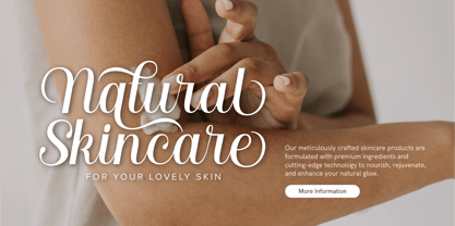 Nahla Script Regular Font Poster 12