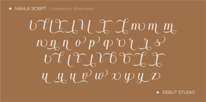 Nahla Script Regular Font Poster 9
