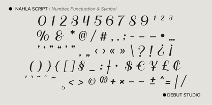Nahla Script Regular Font Poster 10