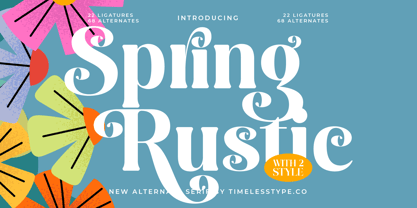 Spring Rustic Font Poster 1