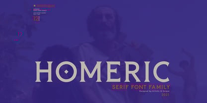 Homeric Font Poster 1