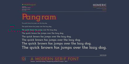 Homeric Font Poster 13