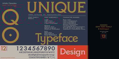 Homeric Font Poster 12