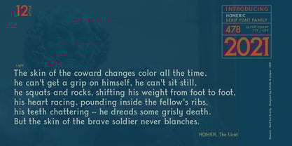Homeric Font Poster 9