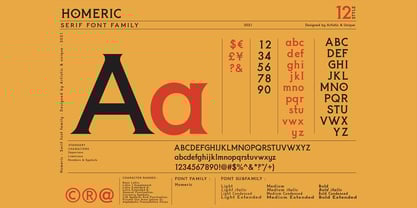 Homeric Font Poster 2