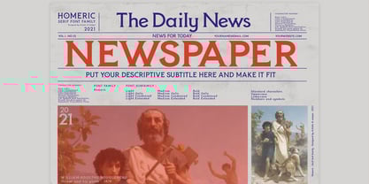 Homeric Font Poster 4