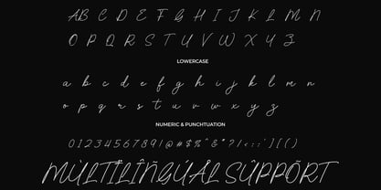 Misty Grey Font Poster 8