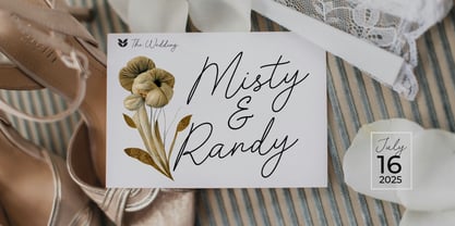 Misty Grey Font Poster 4