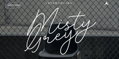 Misty Grey Font Poster 1