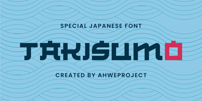 Takisumo Font Poster 1