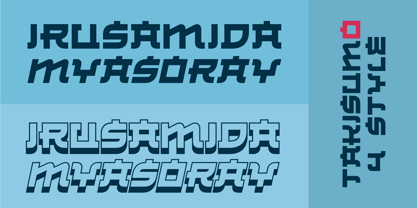 Takisumo Font Poster 4