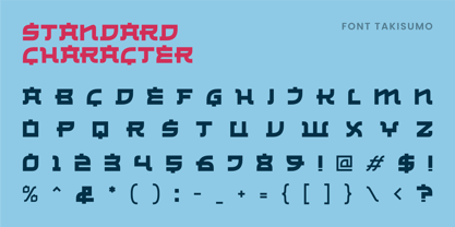 Takisumo Font Poster 2